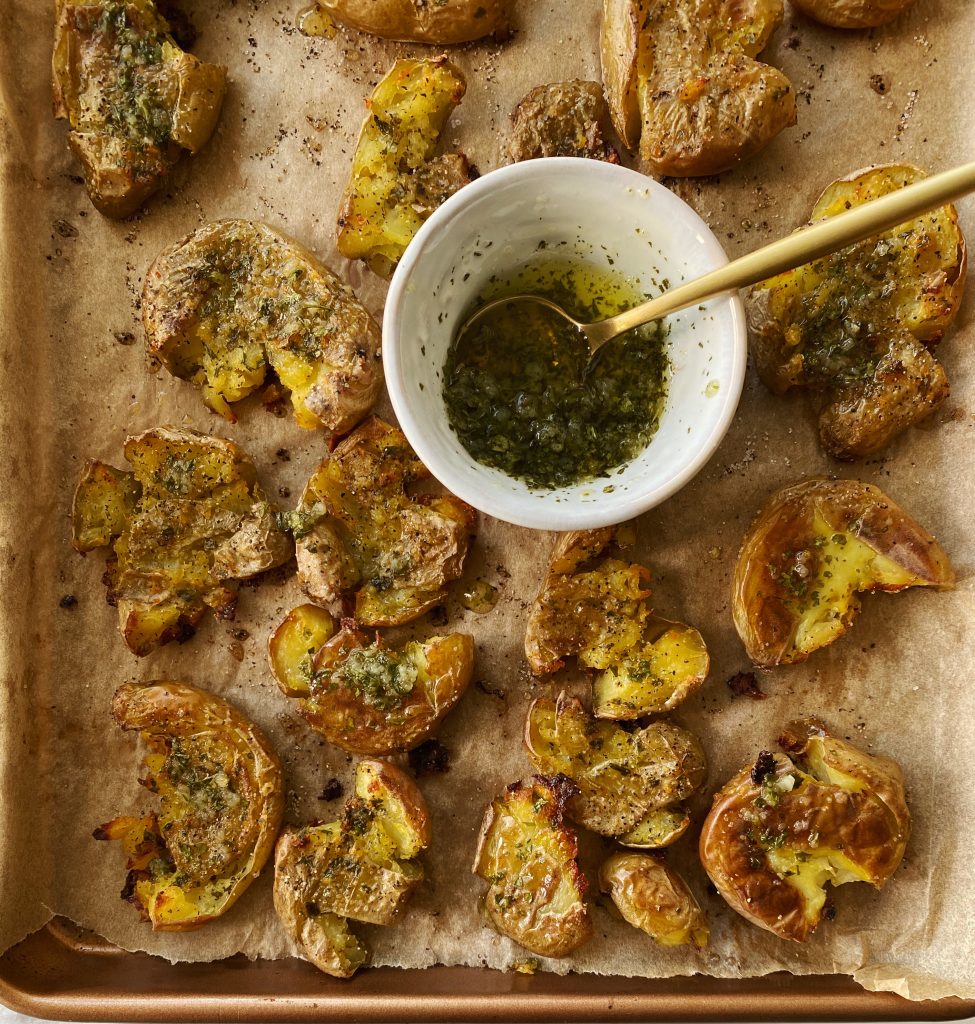 Garlic Smashed Potatoes