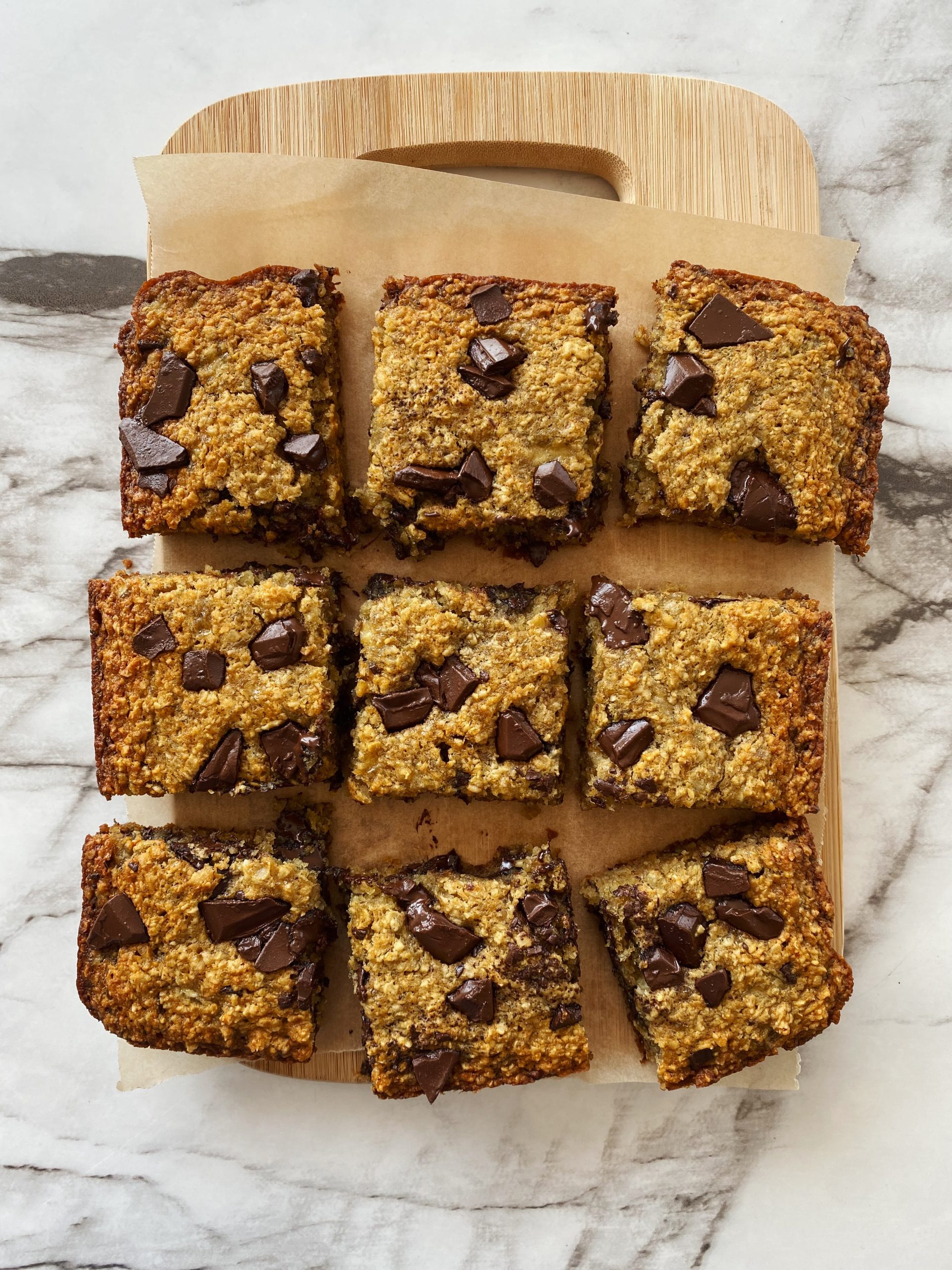 Chocolate Chunk Banana Oatmeal Bars Something Nutritious