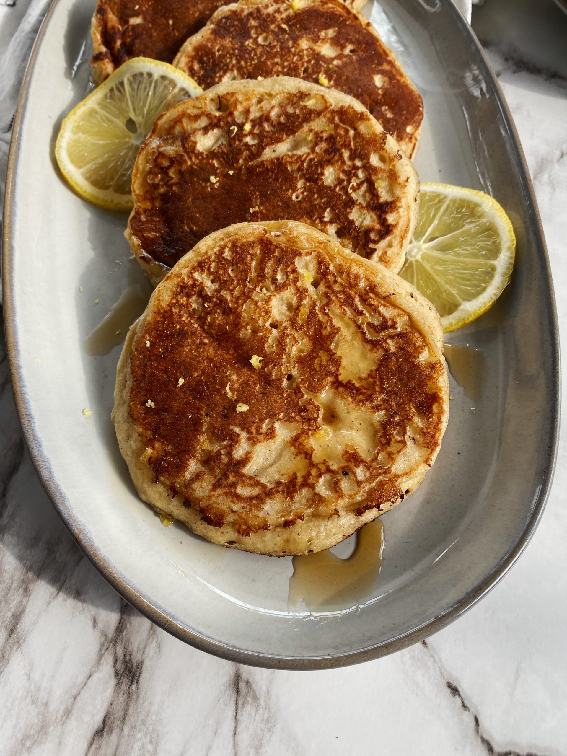 Lemon Yogurt Pancakes