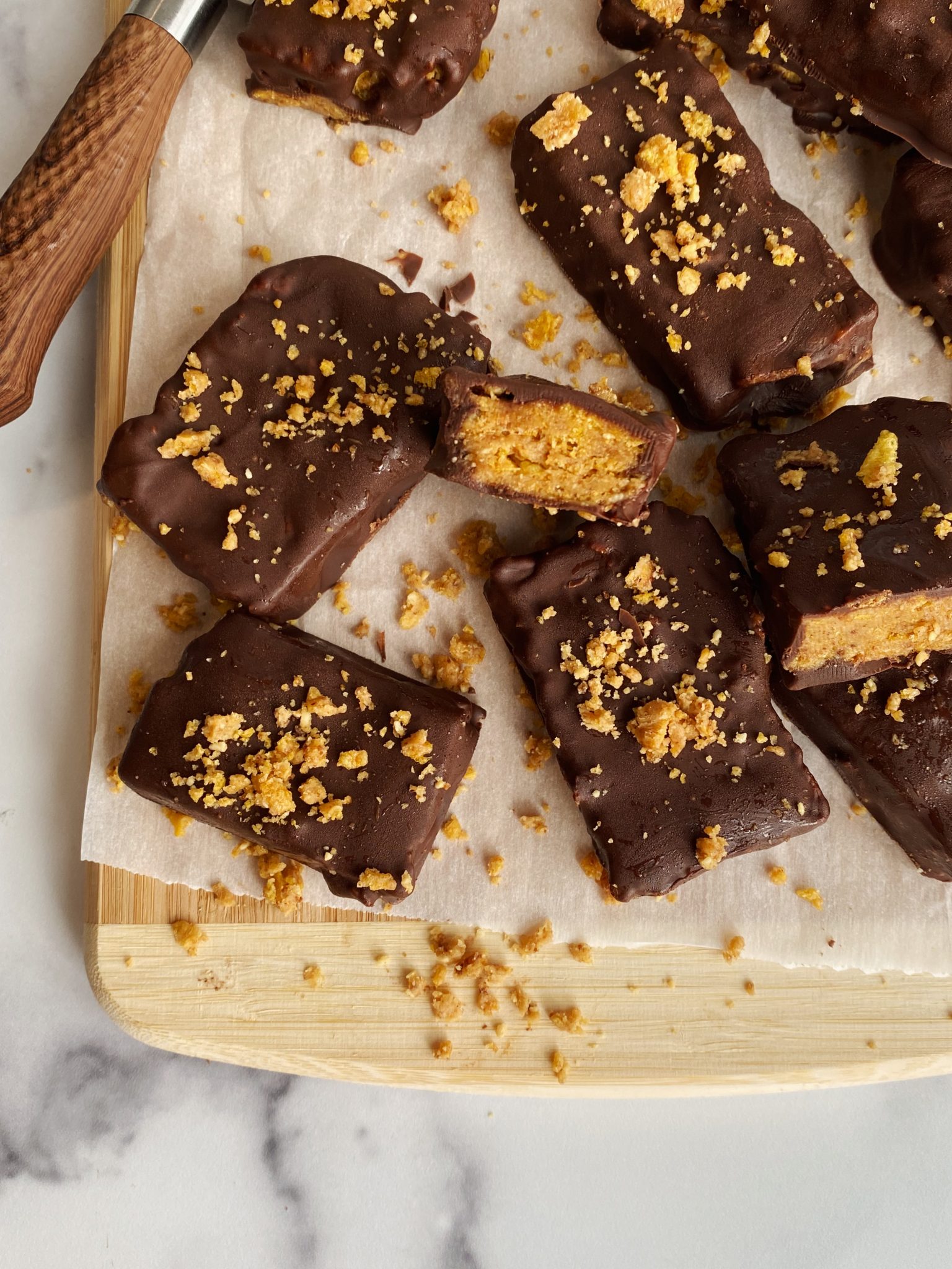 Homemade Butterfinger Bars (glutenfree) Something Nutritious