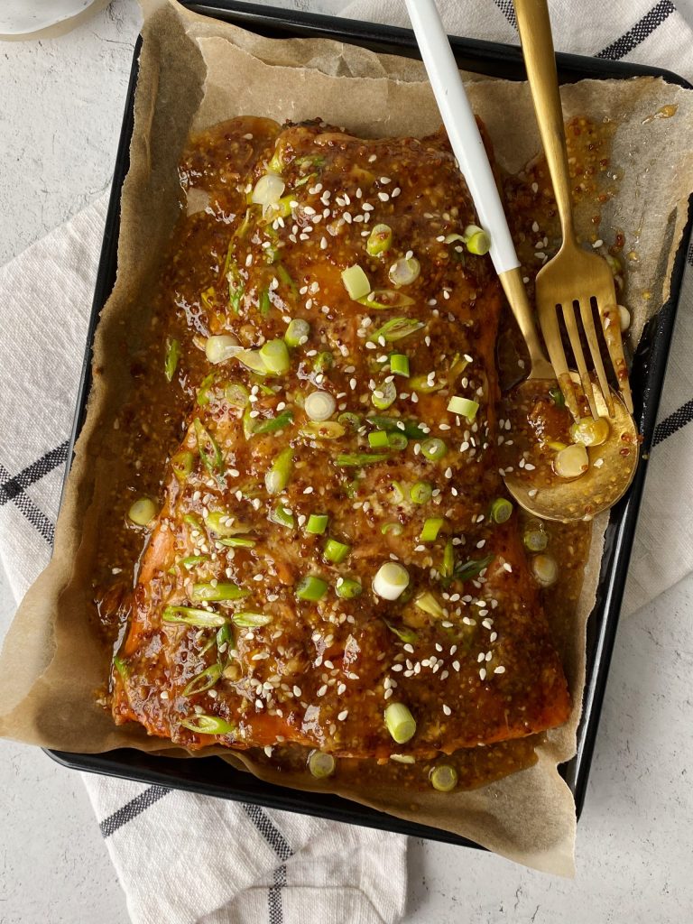 apricot glazed salmon