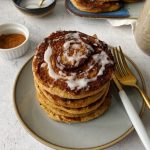 cinnamon roll pancakes