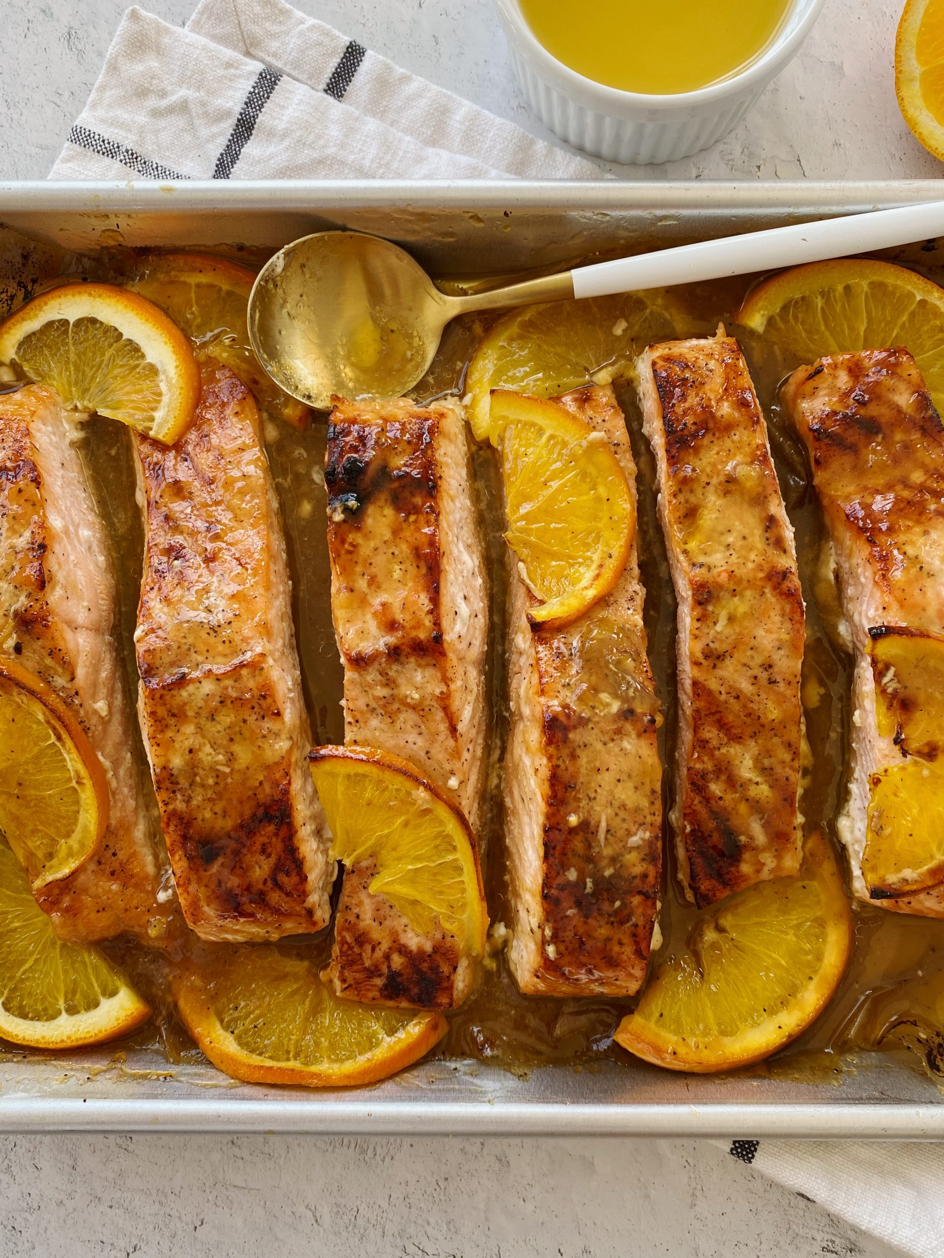 Honey Ginger Orange Salmon with Florida OJ