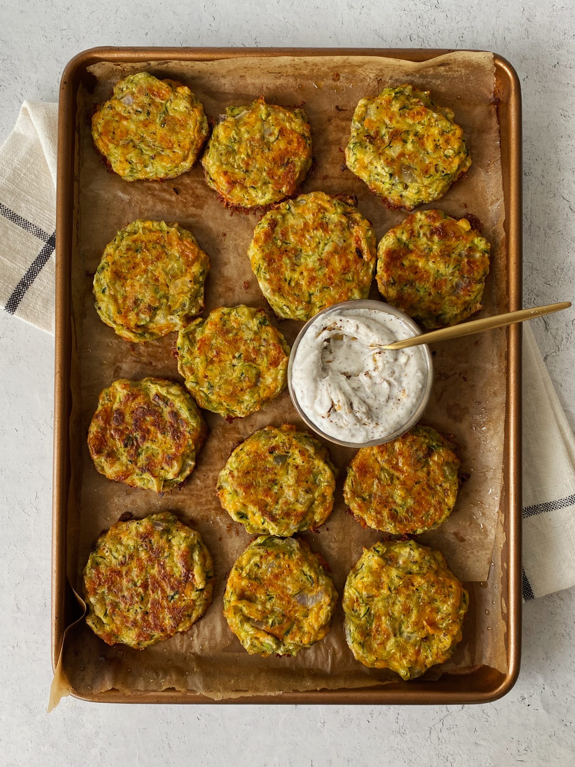 cheddar zucchini fritters