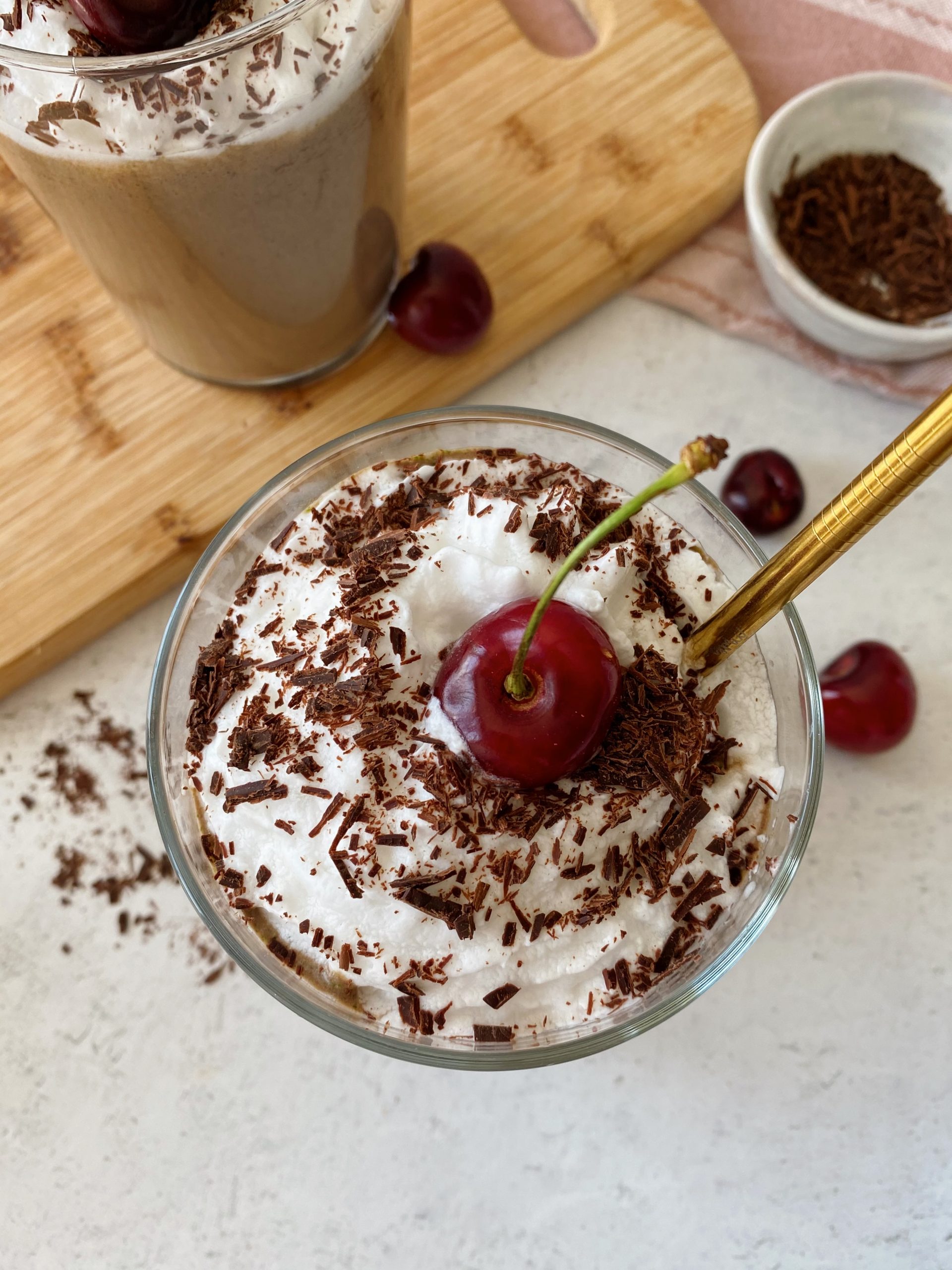 Dark Chocolate Cherry Smoothie