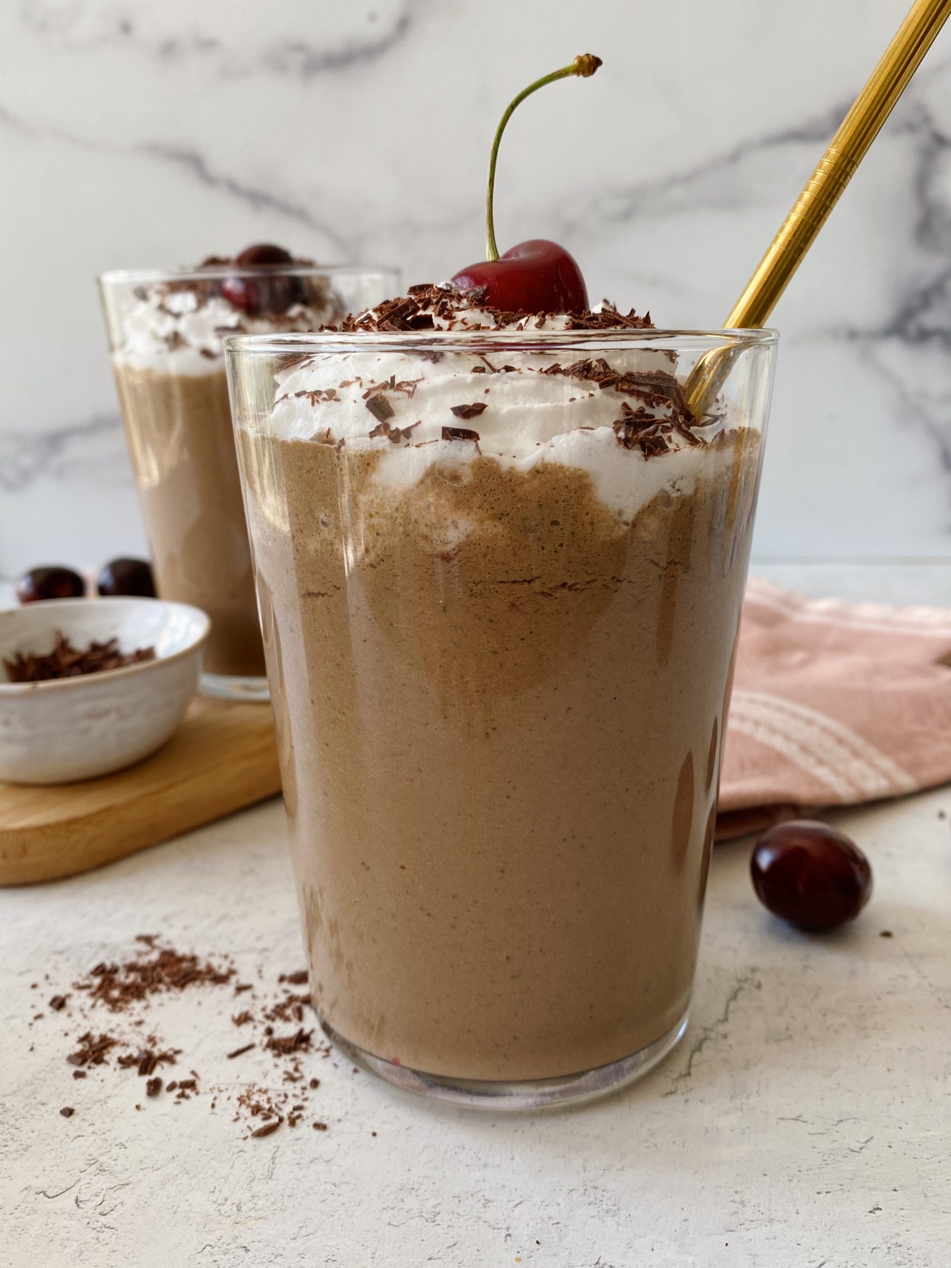 Dark Chocolate Cherry Smoothie