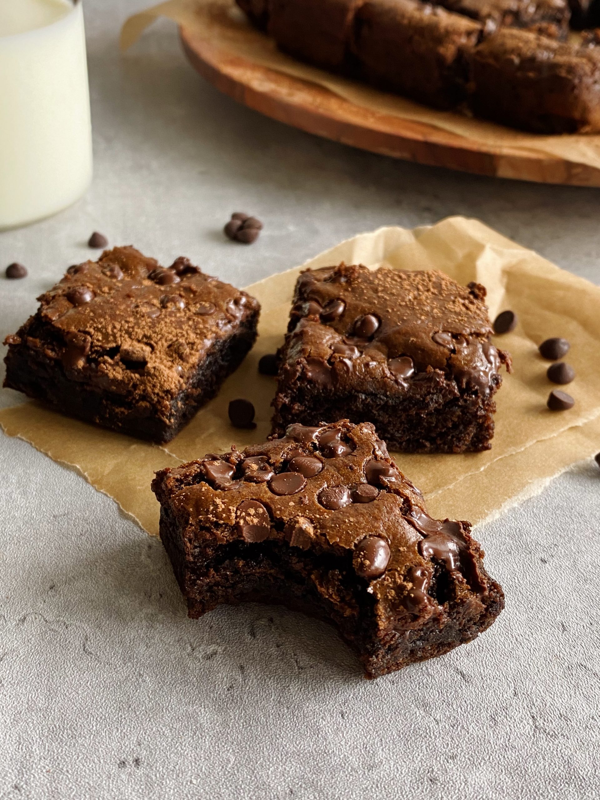 Chocolate Brownies Full of Love - Mostly Mediterranean