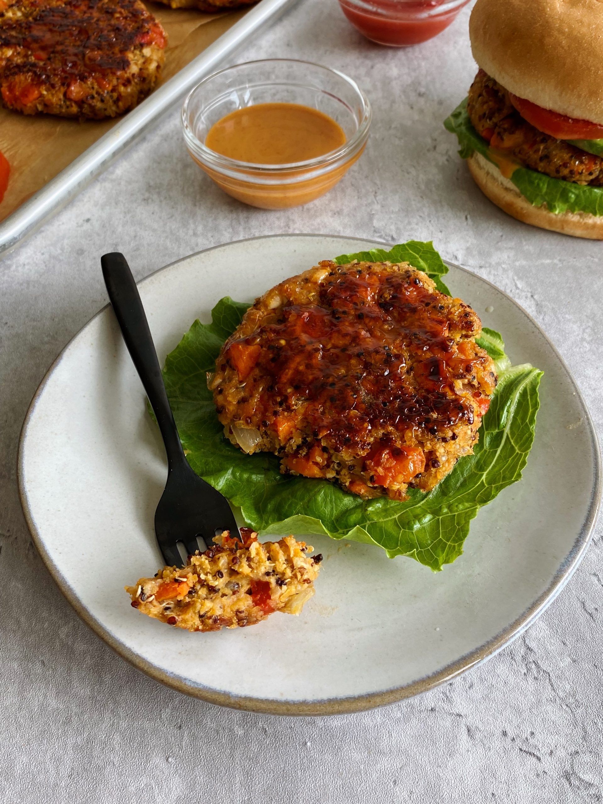 Meatless Quinoa and Vegetable Burgers. Full of flavors +9M