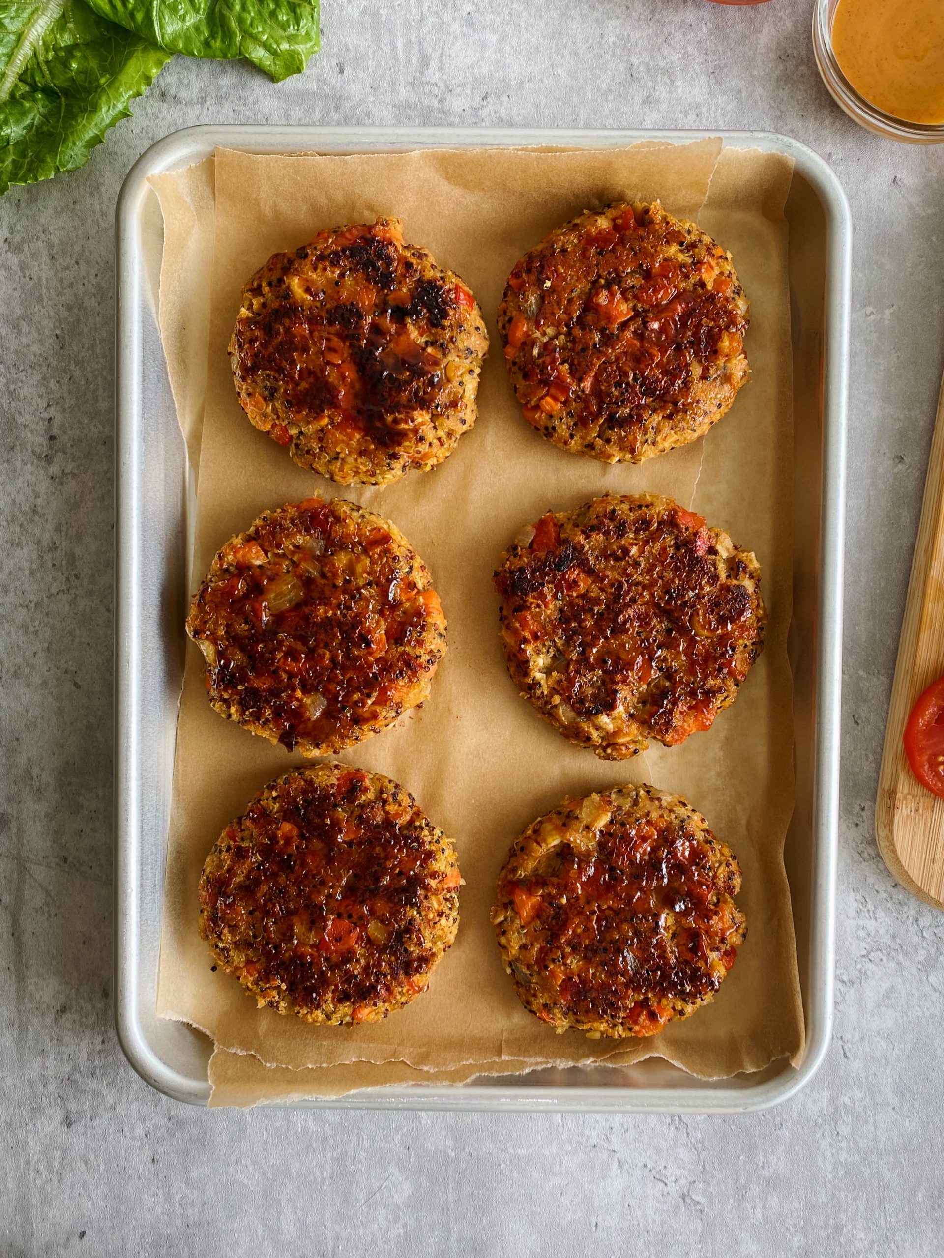 Meatless Quinoa and Vegetable Burgers. Full of flavors +9M