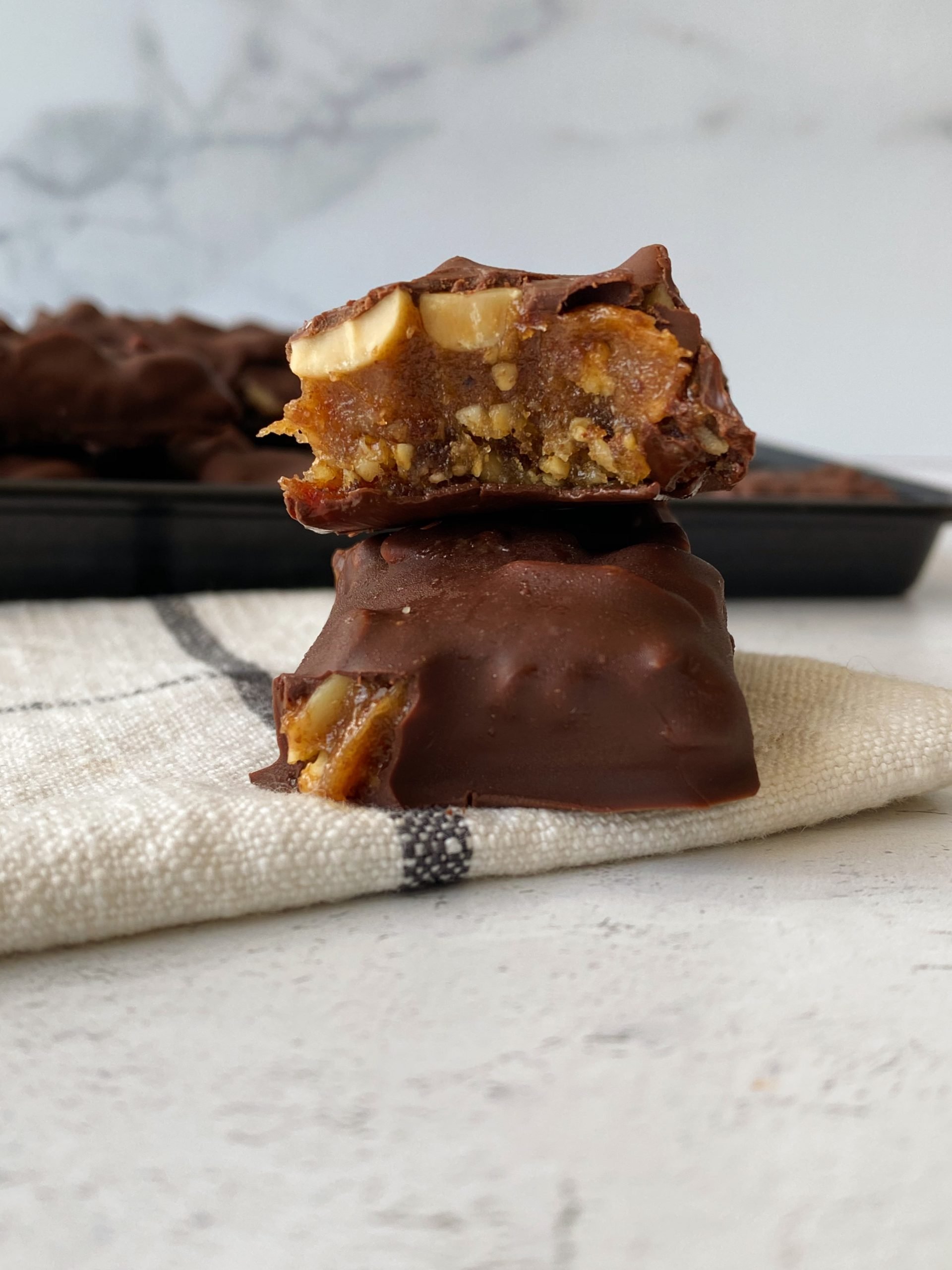 homemade chocolate candy bars