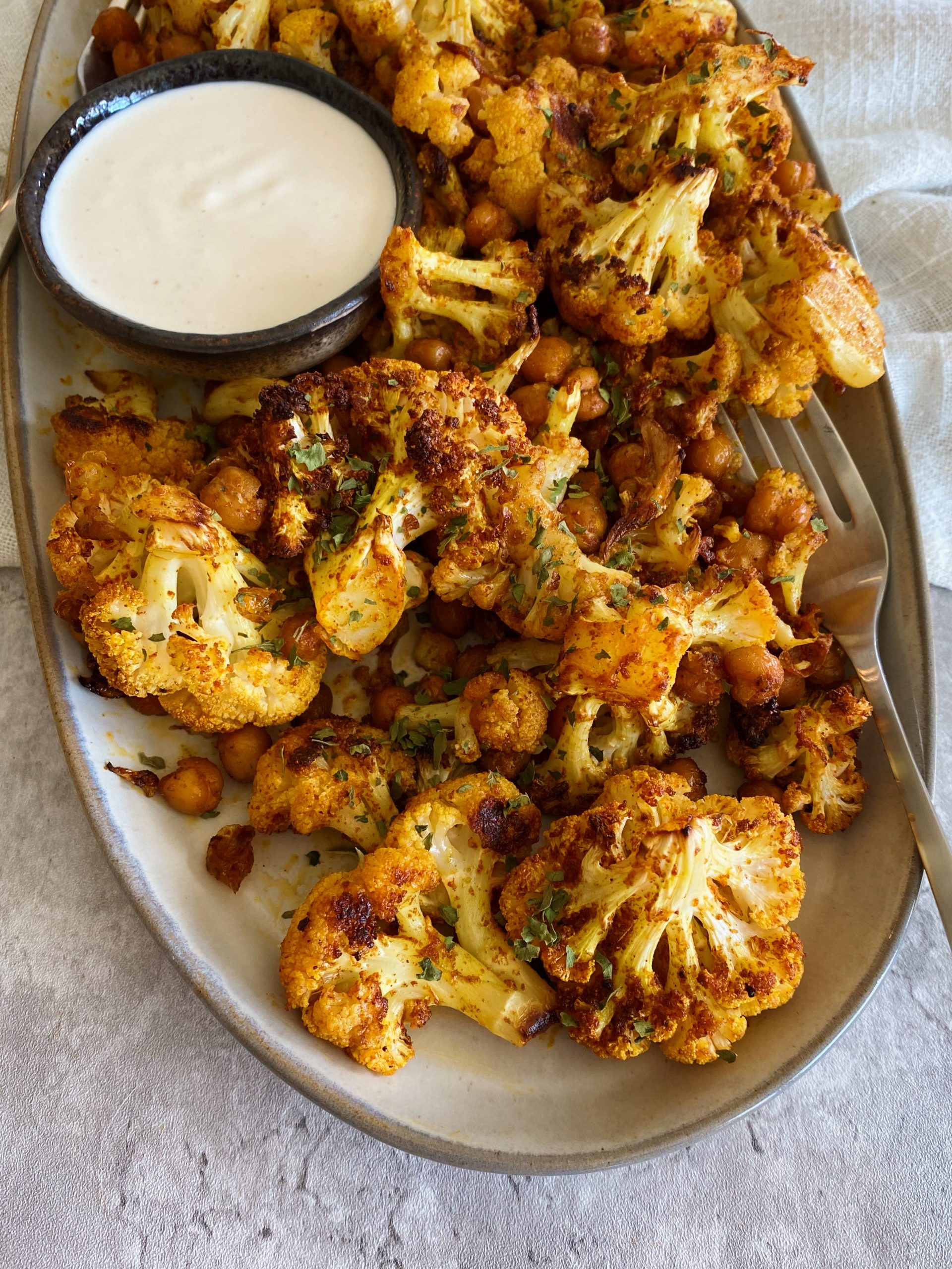 moroccan spiced cauliflower