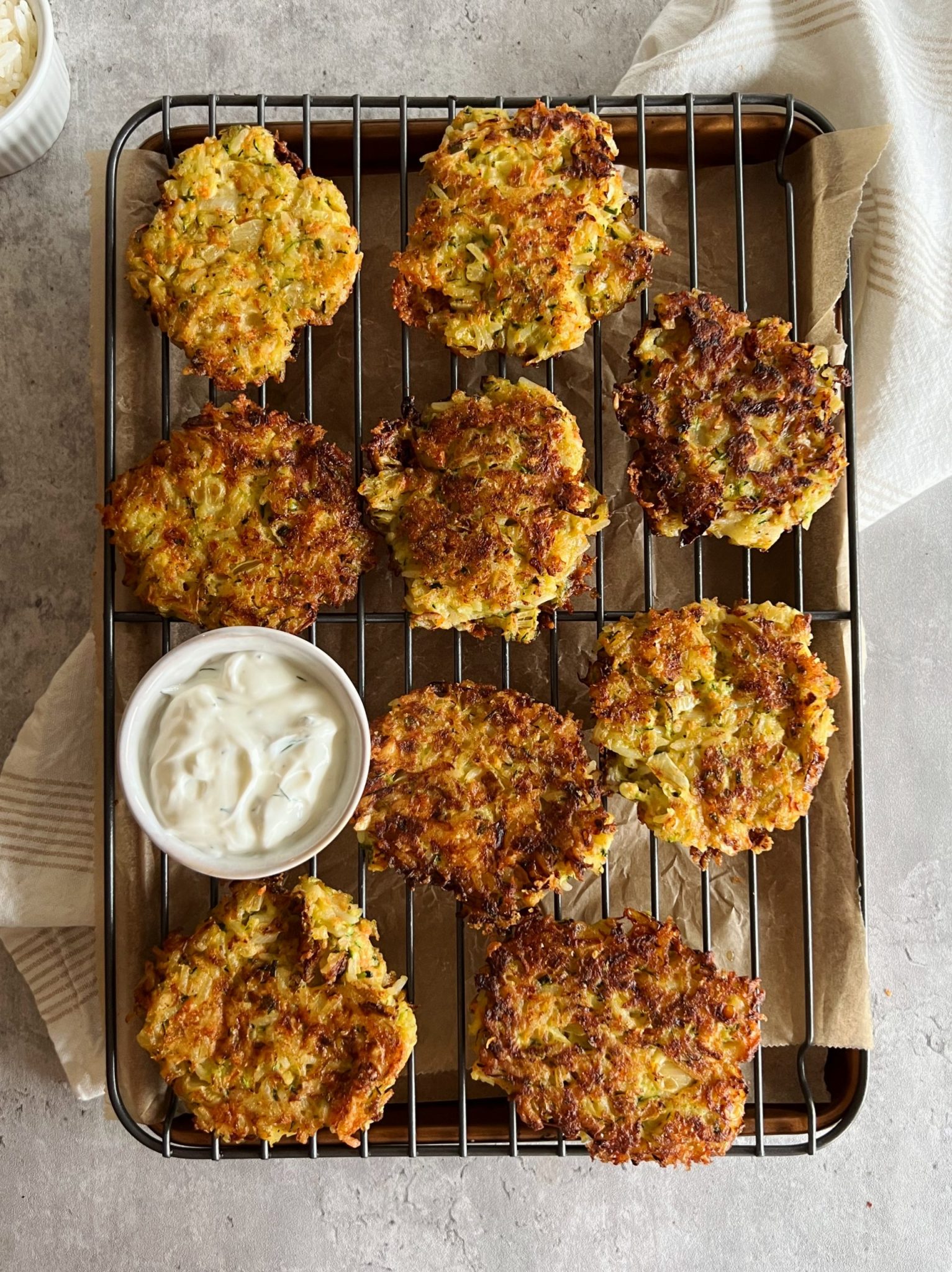Veggie Rice Fritters - Something Nutritious