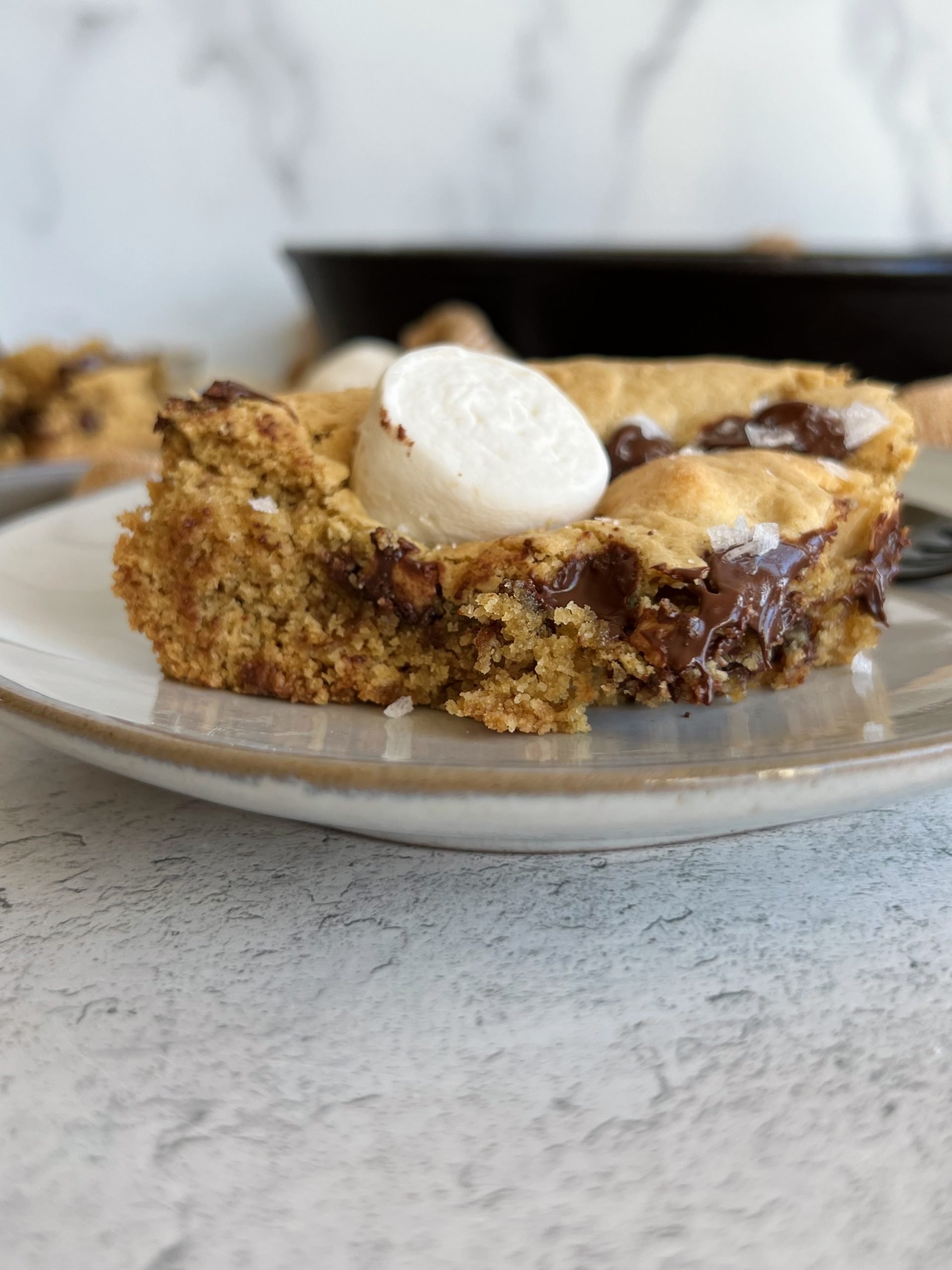 Healthy S'mores Skillet Cookie