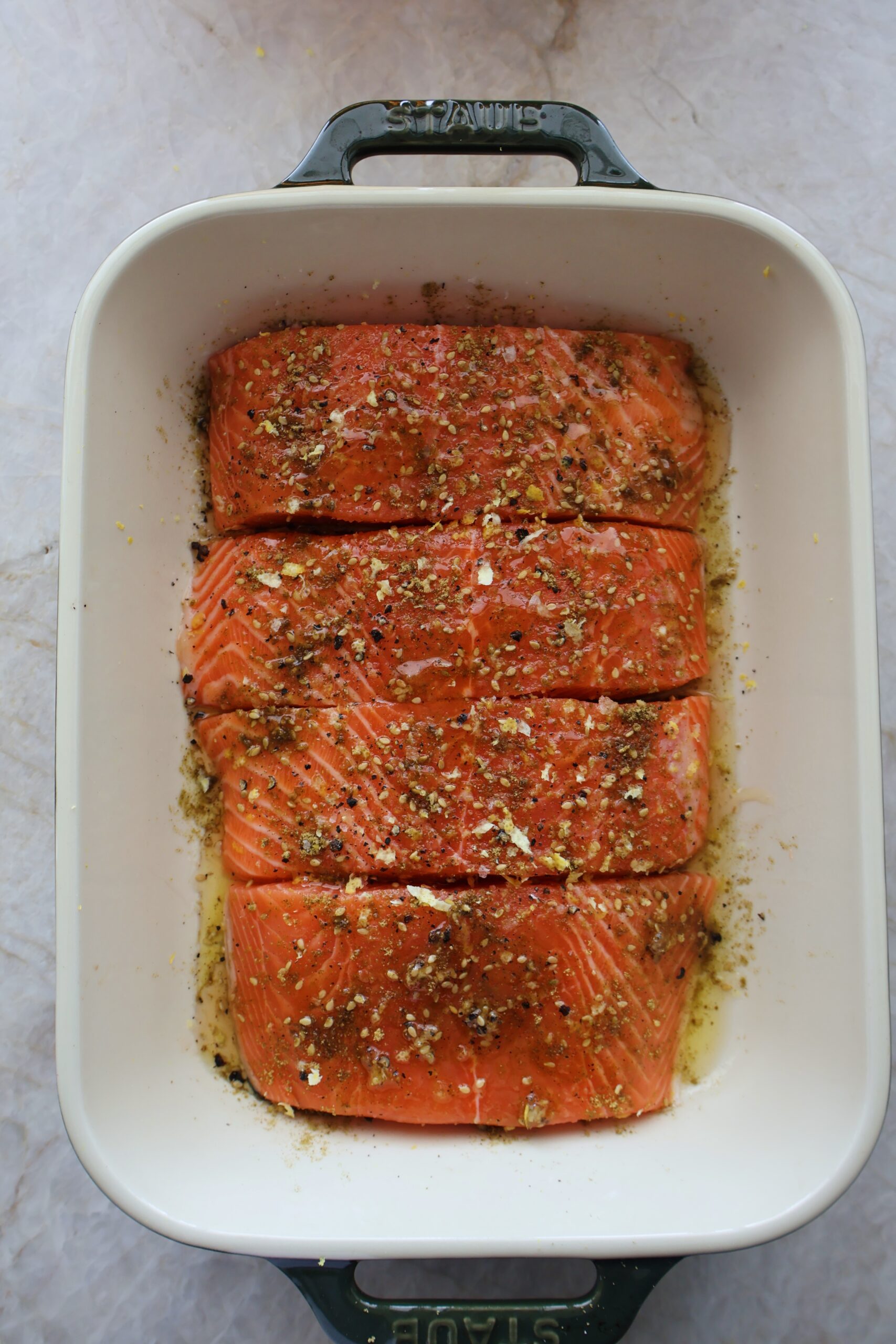 honey za'atar salmon