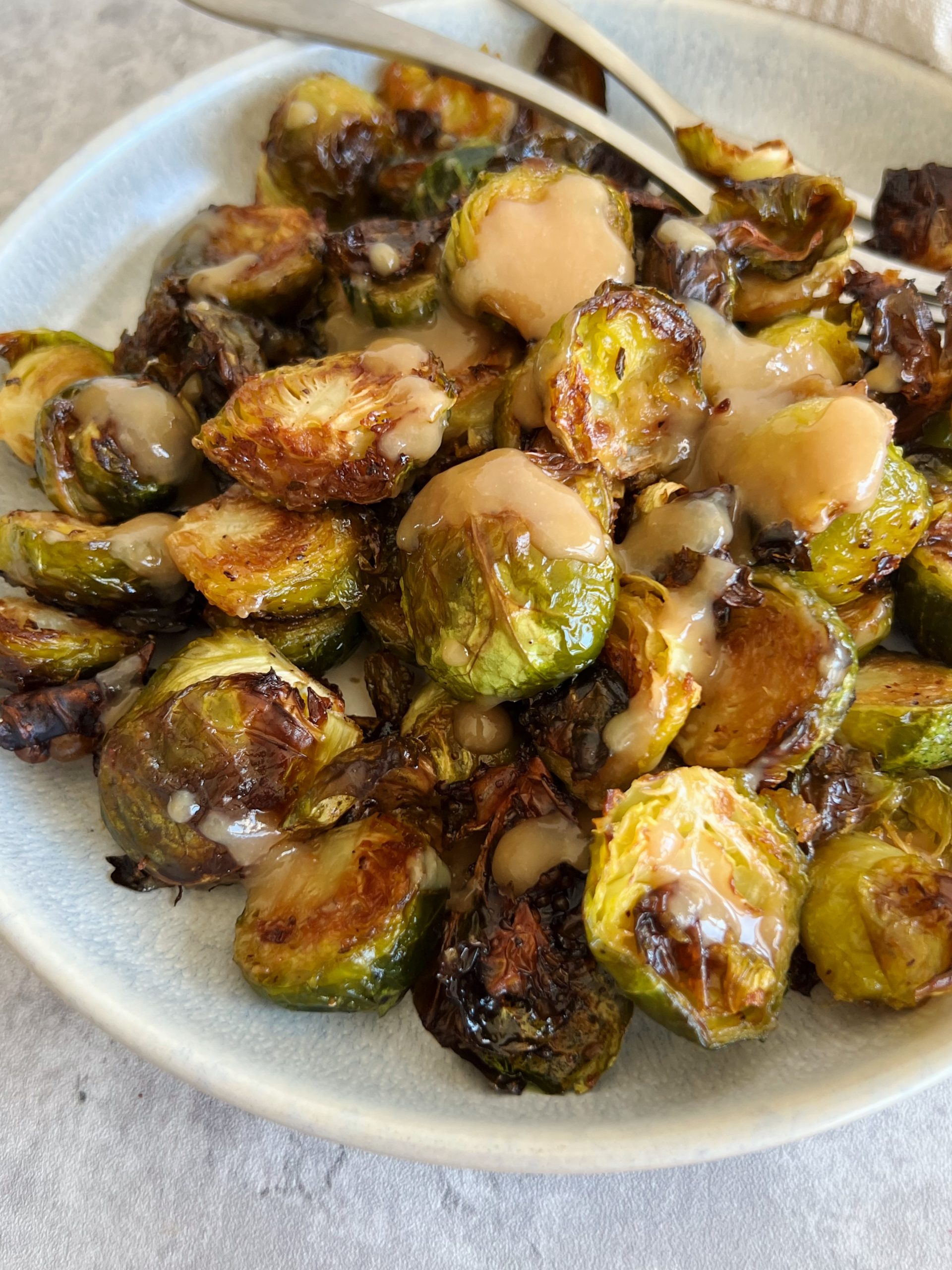 miso roasted brussels sprouts