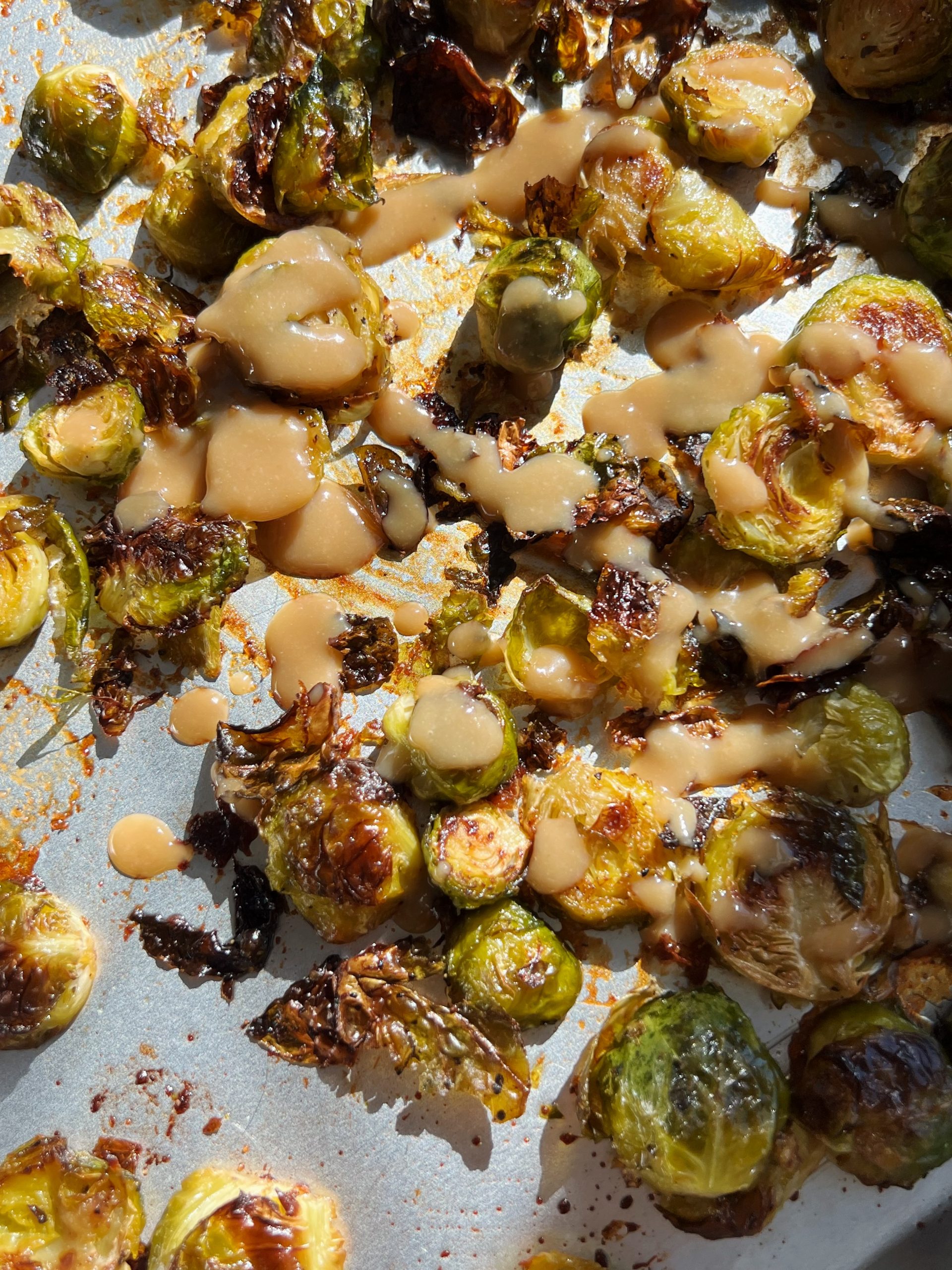 miso roasted brussels sprouts