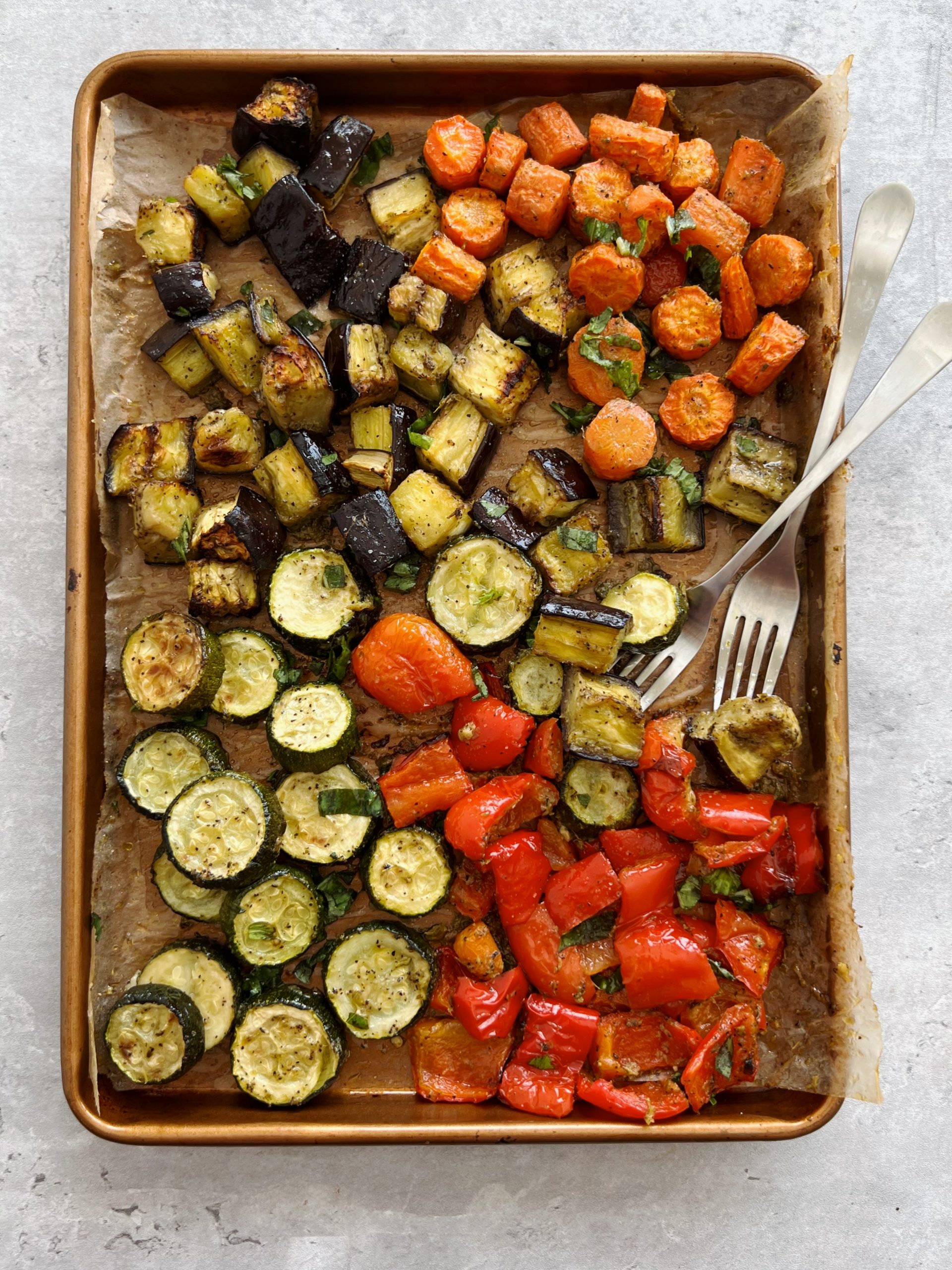 Meal-Prep Roasted Vegetable Bowls with Pesto