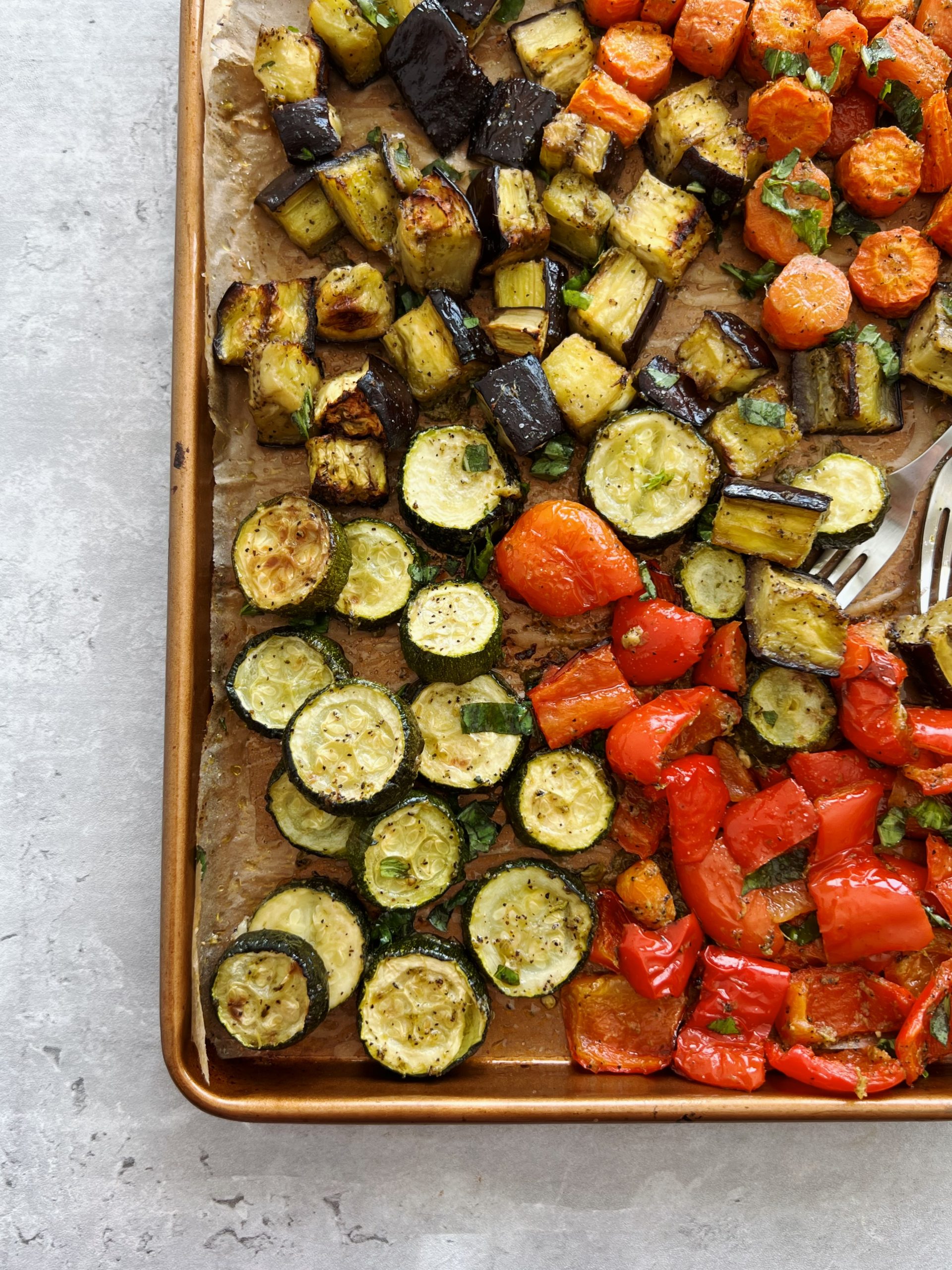 Meal-Prep Roasted Vegetable Bowls with Pesto