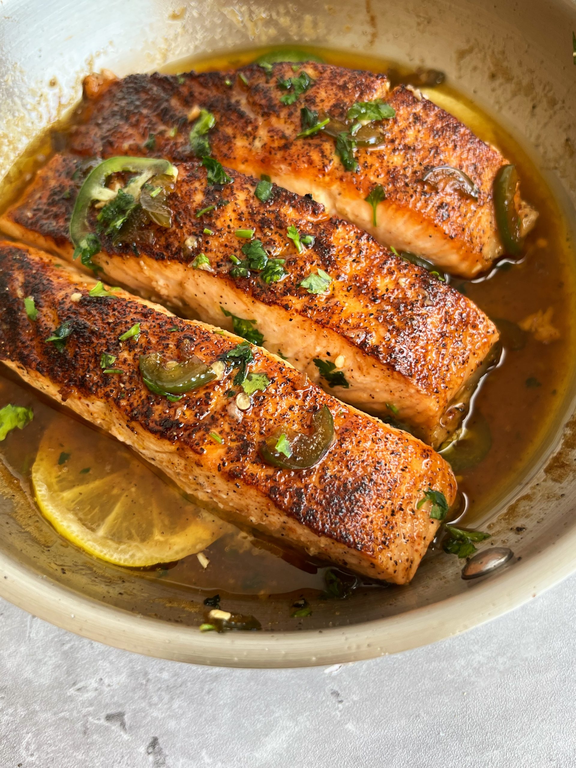 Honey Jalapeno Salmon - Something Nutritious