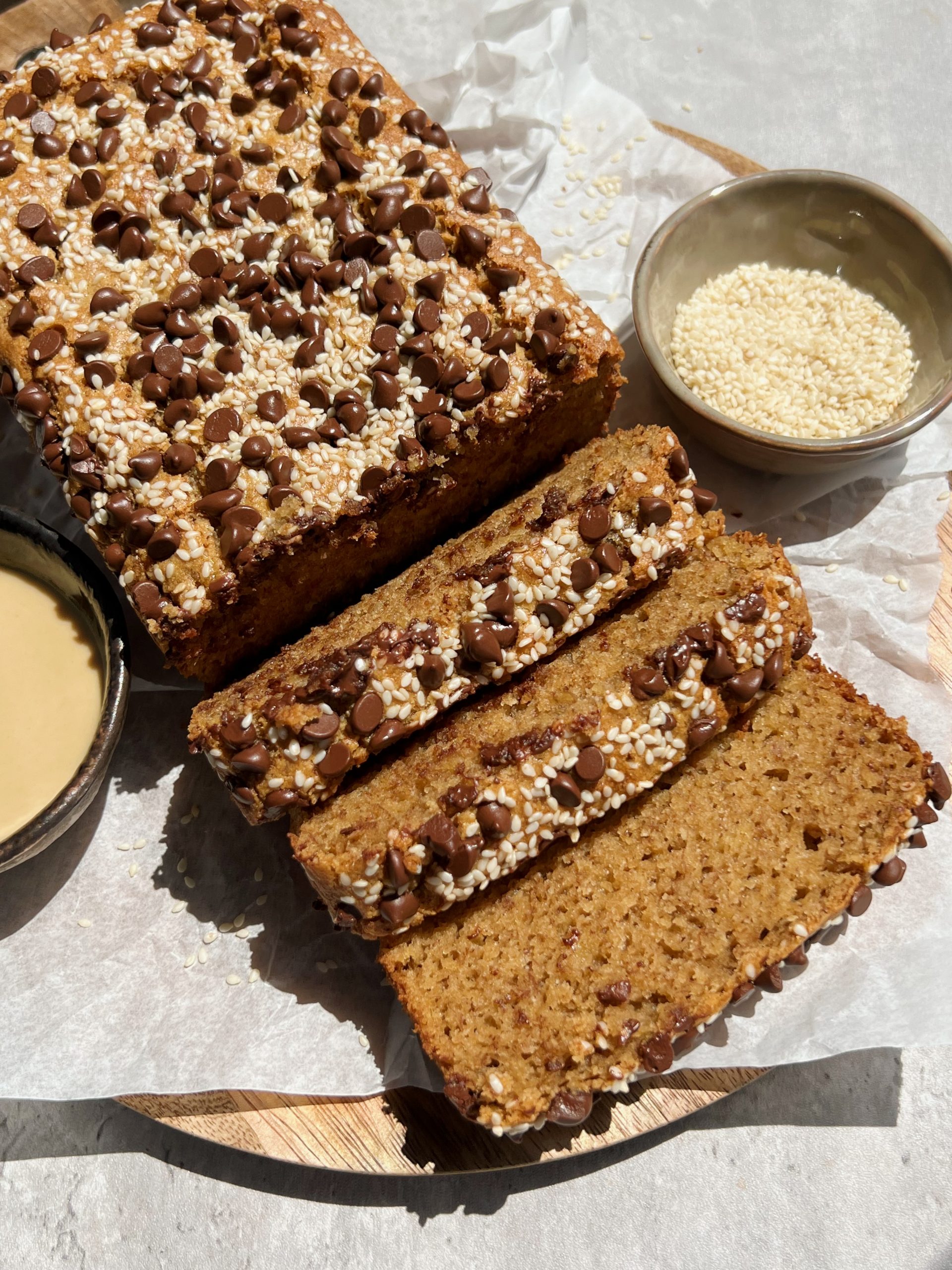 Tahini Banana Bread