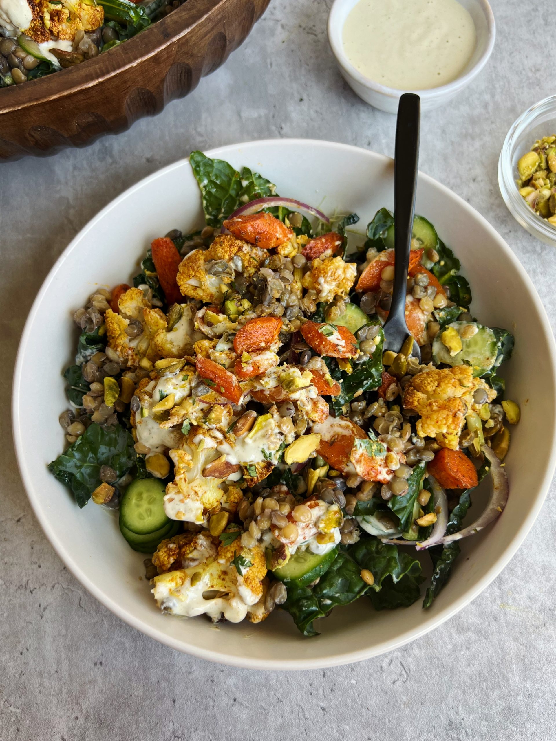 roasted veggie salad