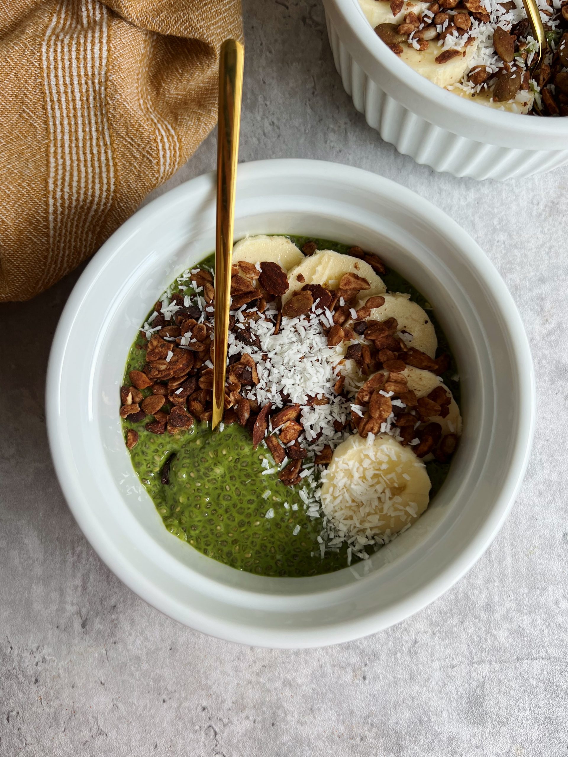 matcha chia pudding