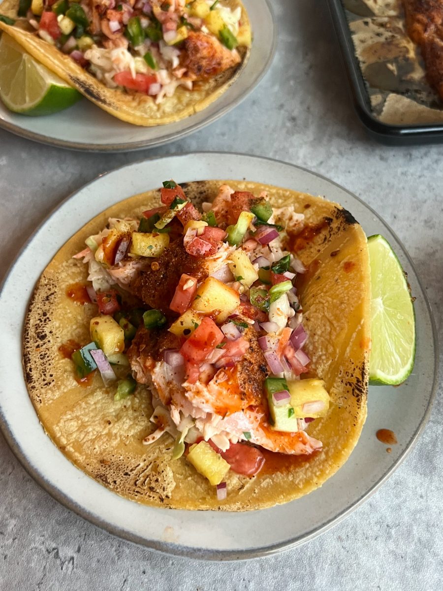 Salmon Tacos with Pineapple Salsa