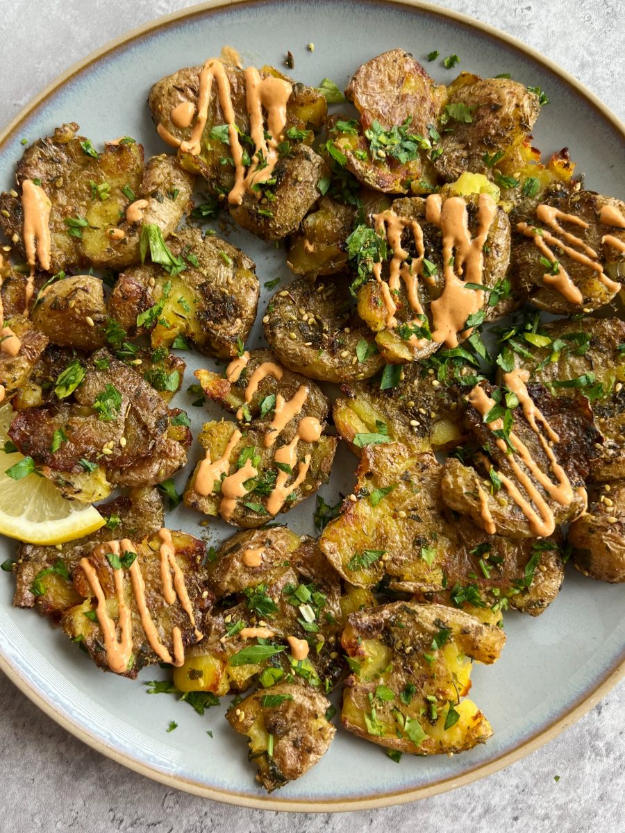 za'atar Smashed Potatoes