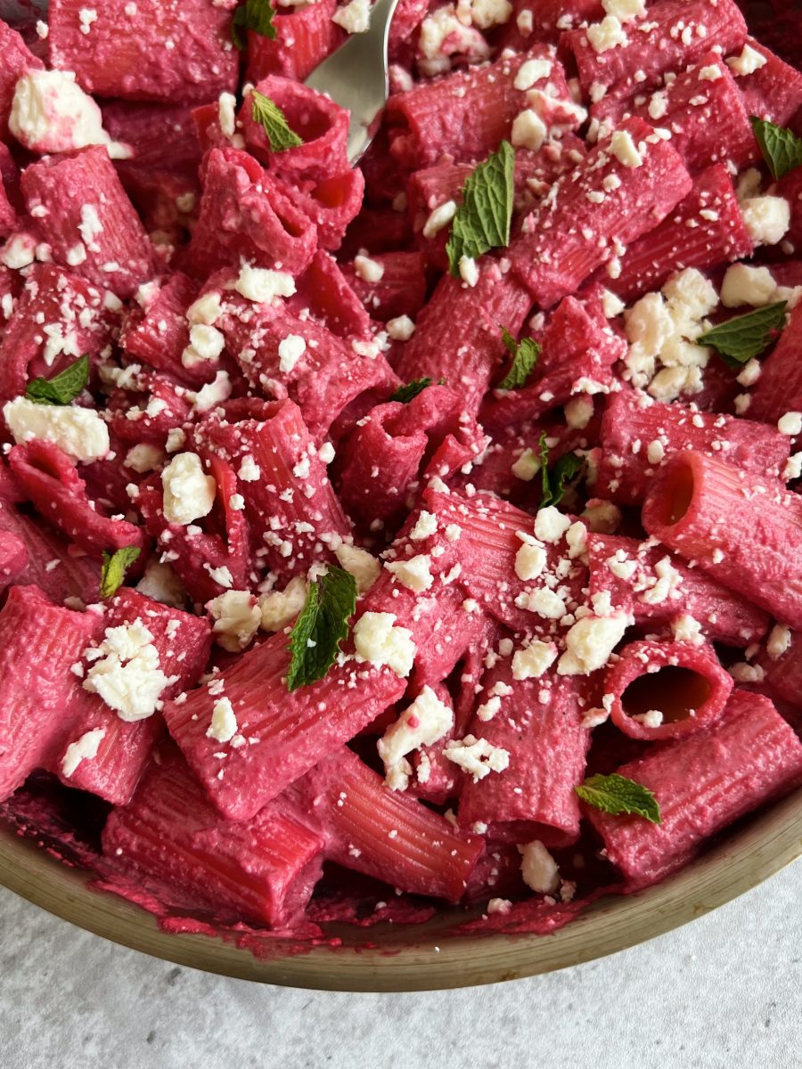 Roasted Beet Pasta - Something Nutritious