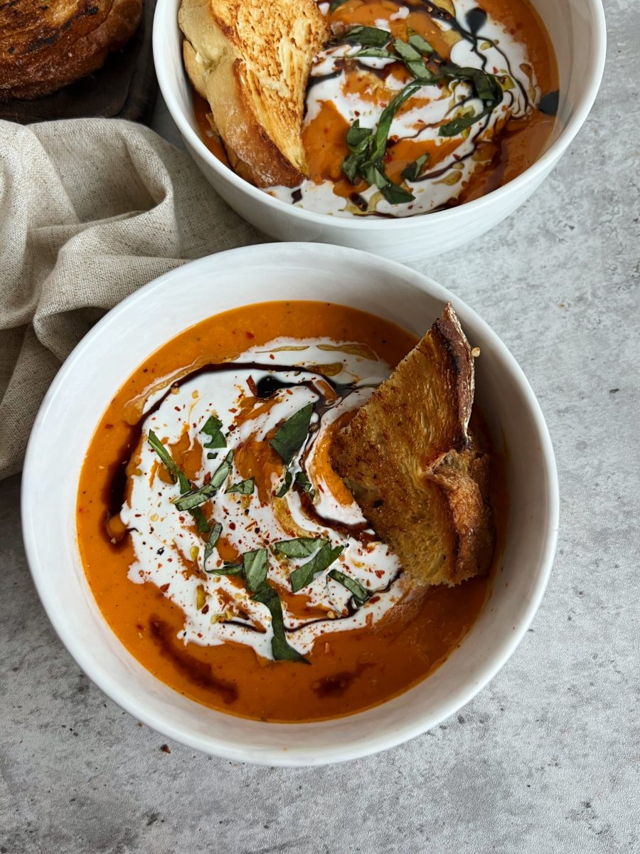 Sheet Pan Tomato Soup - A Cozy Kitchen