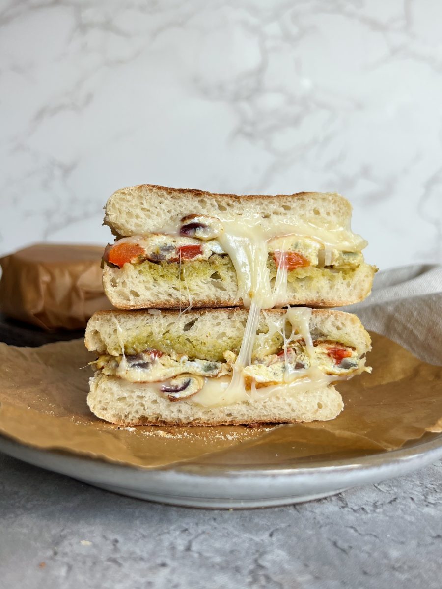 Pesto Breakfast Sandwiches
