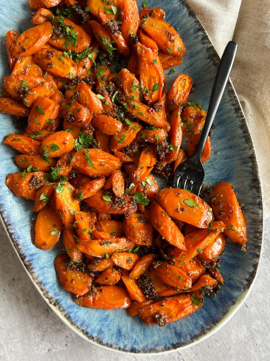 maple dijon roasted carrots