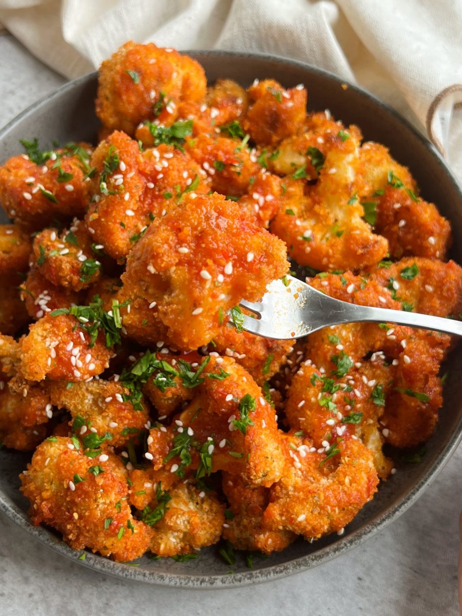 Harissa Honey Cauliflower Poppers