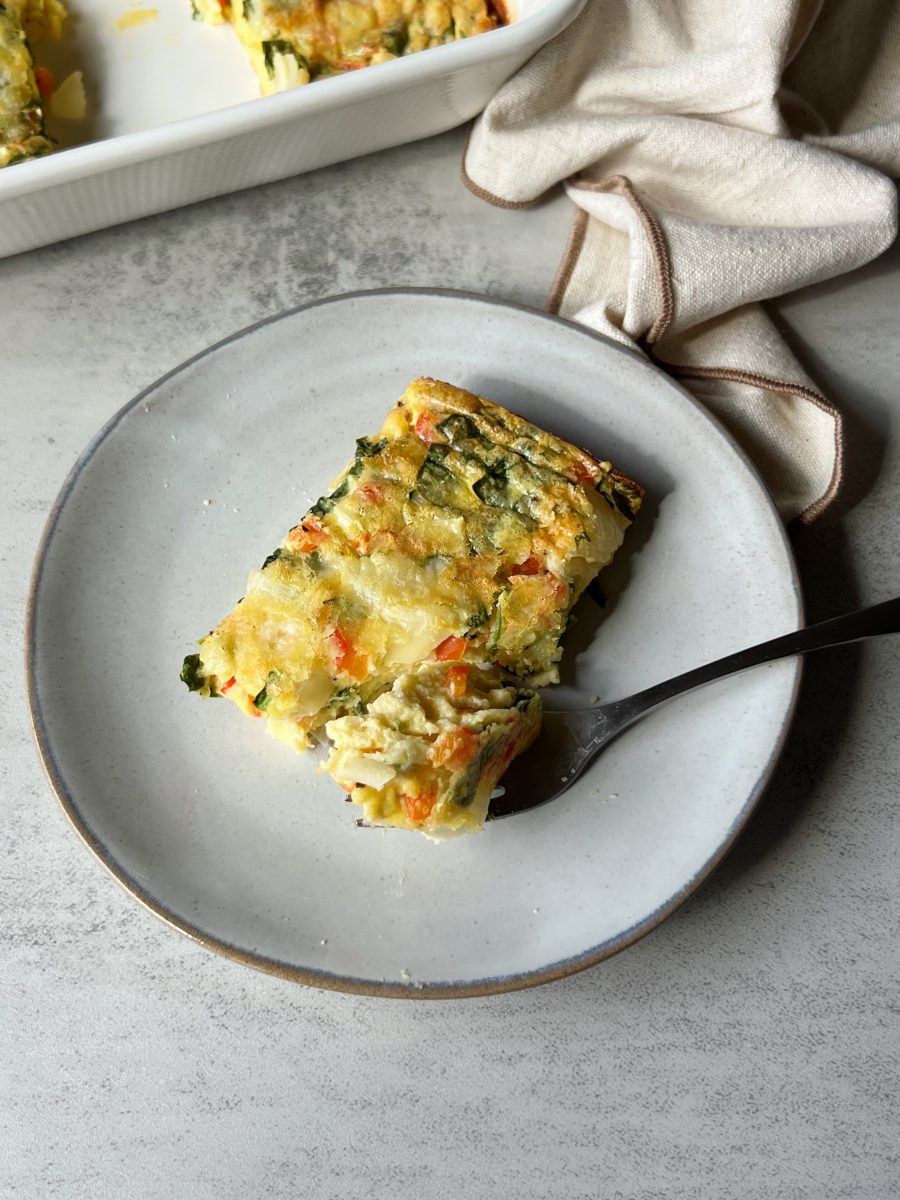 Veggie Egg Bake - Something Nutritious
