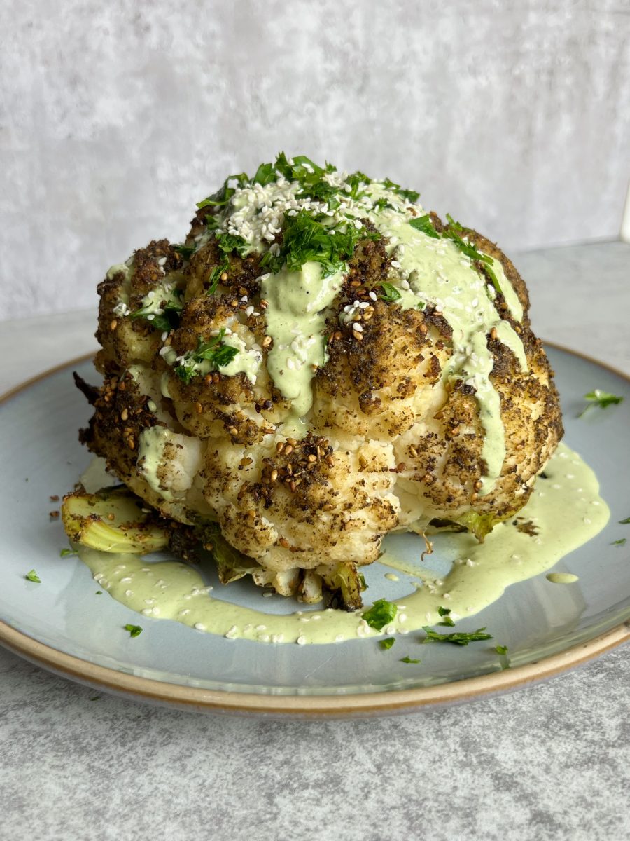 Cauliflower Rice Bowl With Tahini-Herb Chicken Recipe