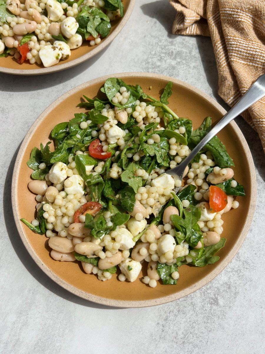 pesto couscous salad