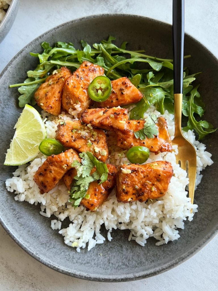 salmon bites