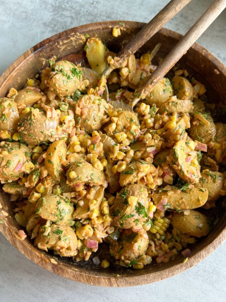 Potato Salad with Smoked Paprika Dressing - Something Nutritious