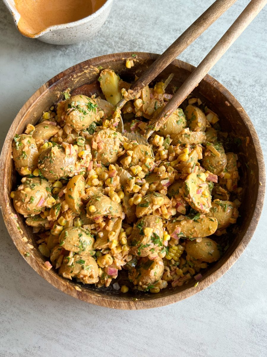 Potato Salad with Smoked Paprika Dressing - Something Nutritious