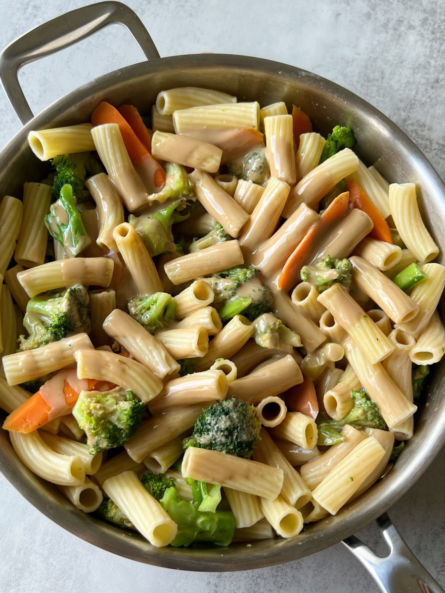Tahini Pasta Stir-fry