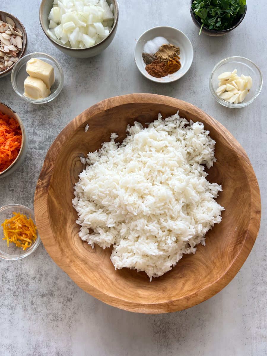 orange zested rice