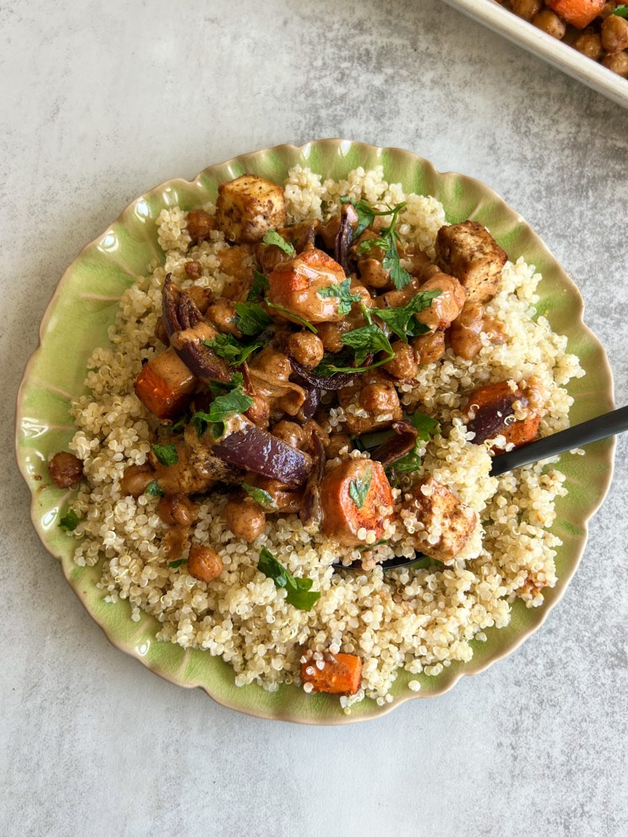 sheet pan tofu and veggies