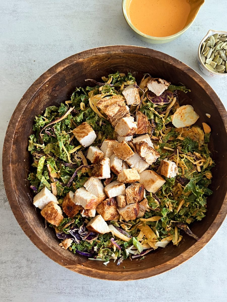 Grilled Chicken Kale Salad