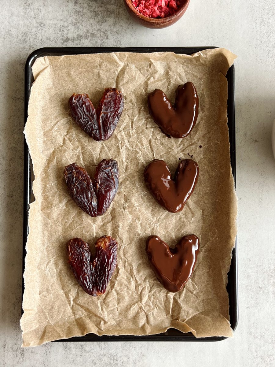chocolate date hearts