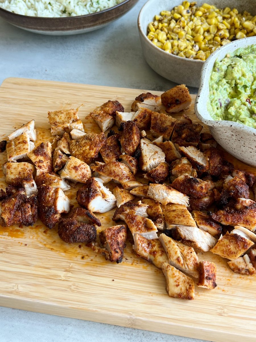 chicken burrito bowls