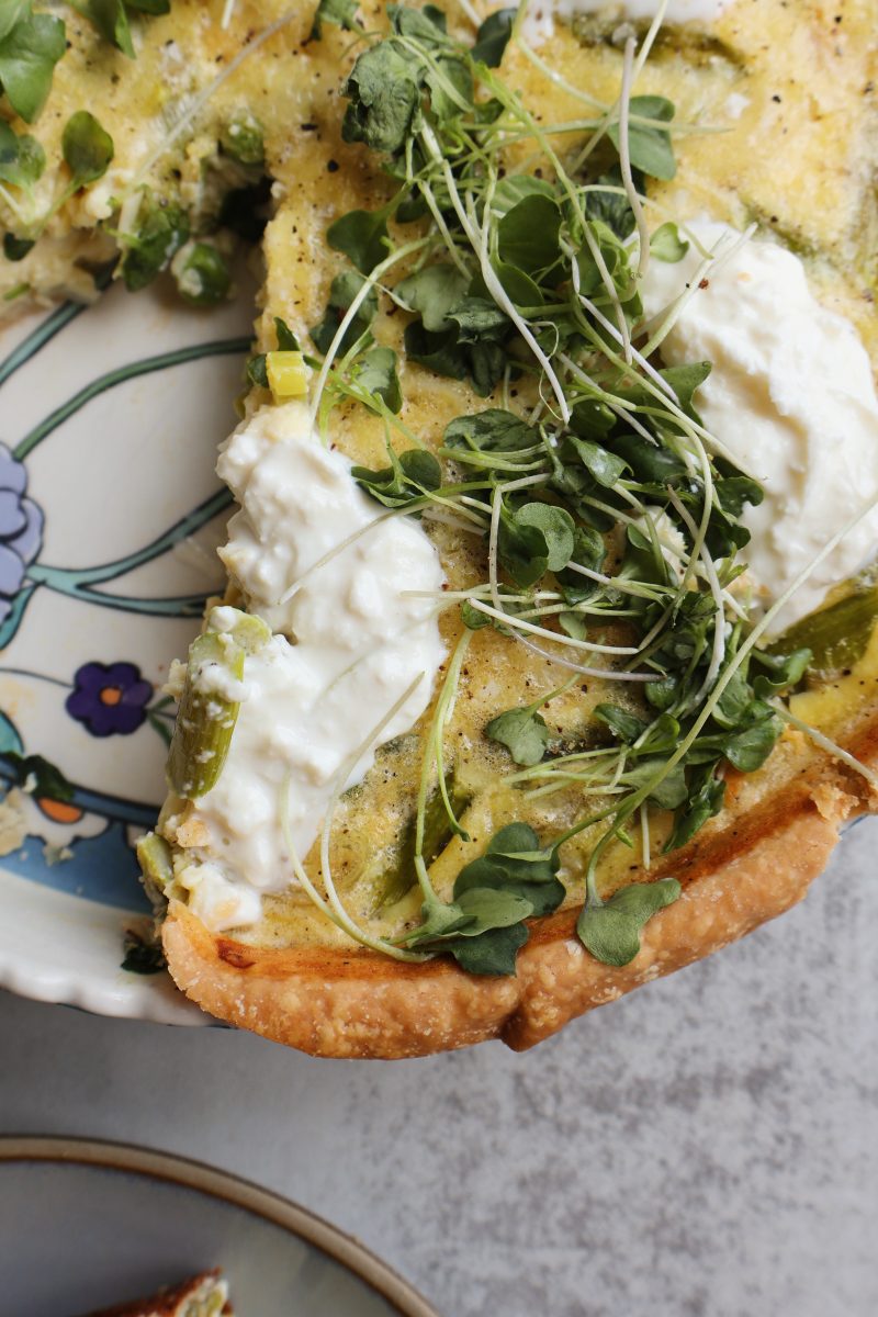 Asparagus Leek Quiche