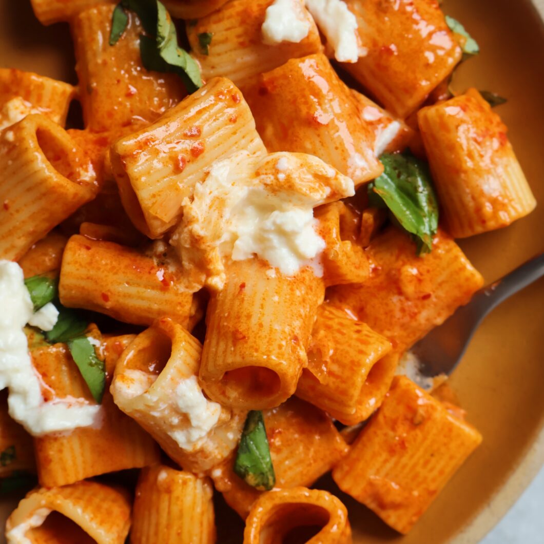 Creamy Calabrian Chili Pasta - Something Nutritious