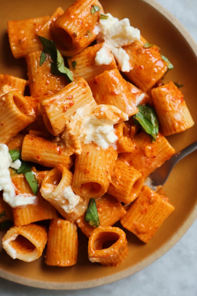 Creamy Calabrian Chili Pasta - Something Nutritious
