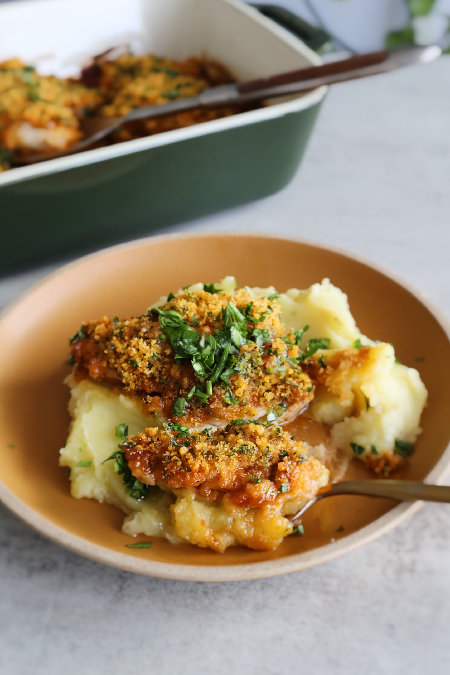 apricot breaded chicken