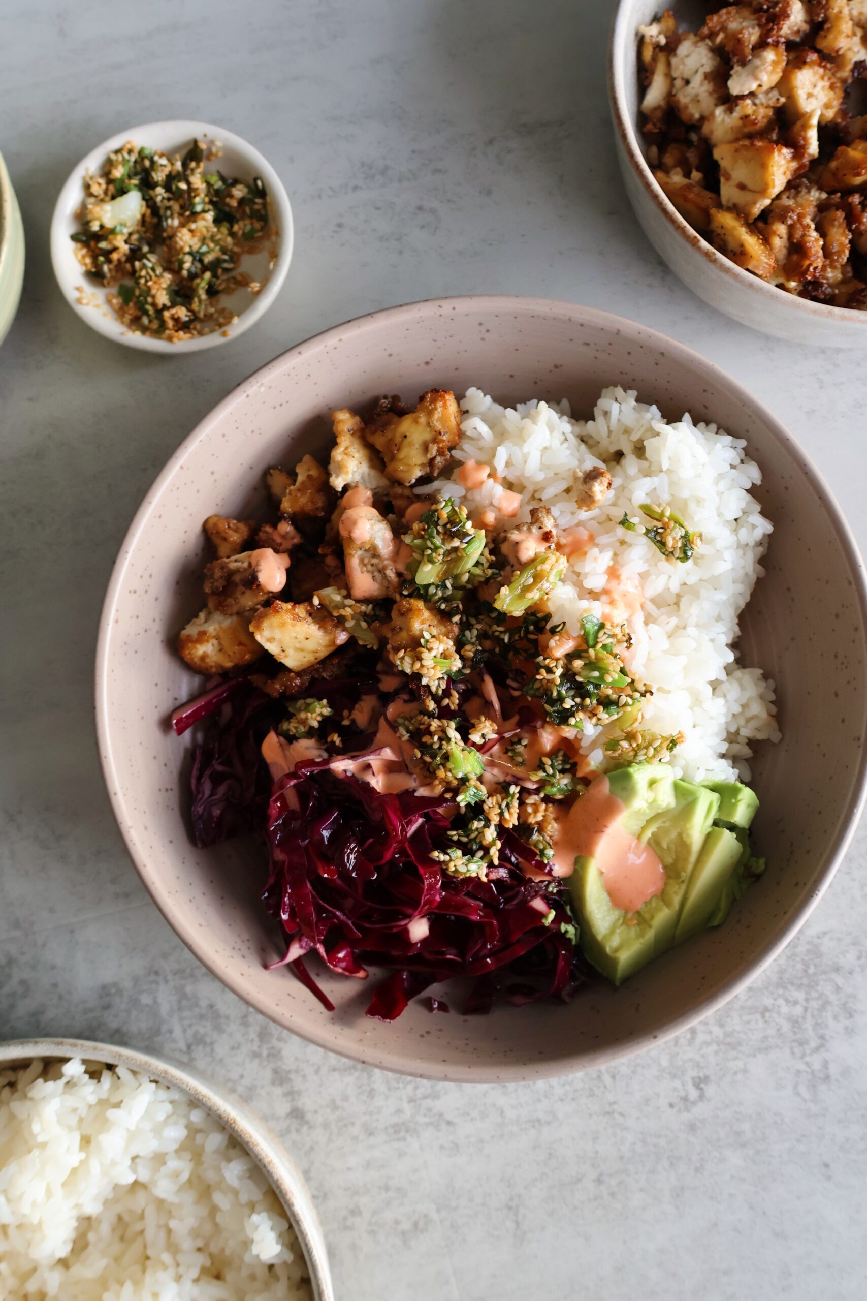 Black Pepper Tofu Bowls